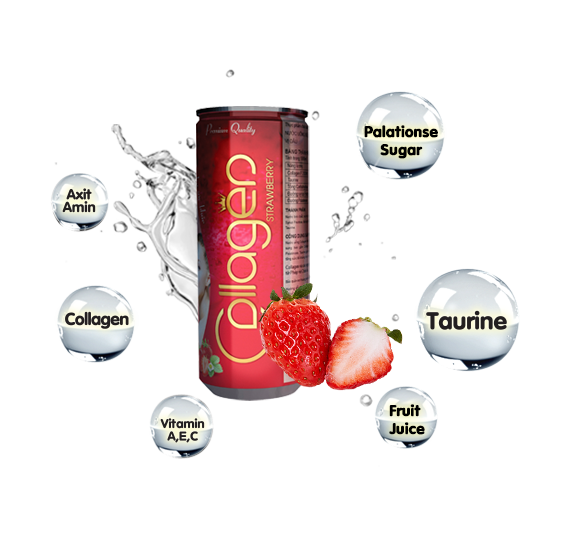 Vietnam FMCG distributors – Collagen Drink 240ml – Collagen Strawberry