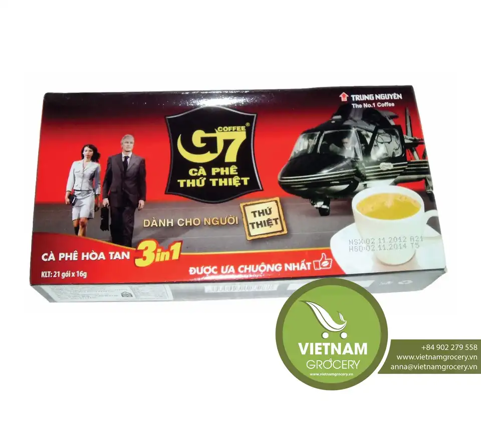 Instant Coffee – G7 3 in 1 Instant Coffee & Sugar – Trung Nguyen coffee Good Price