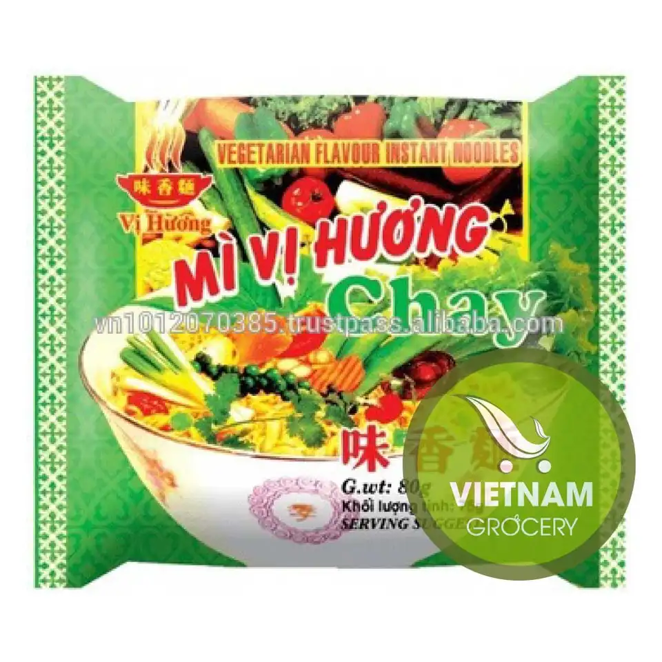 Vi Huong Vegetarian Flavour Instant Noodles 80G FMCG products Good Price