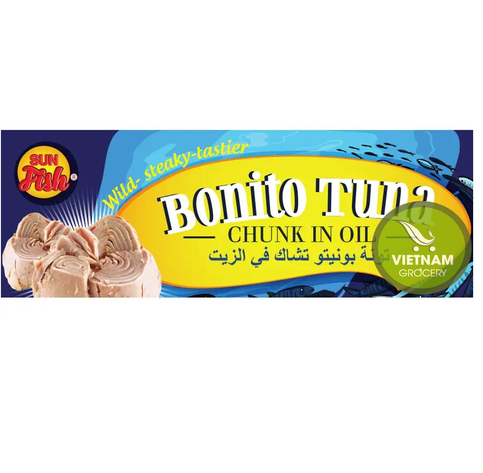 Bonito Canned Tuna Chuck In Oil from Vietnam – Canned Fish Tuna 140gr Wholesale