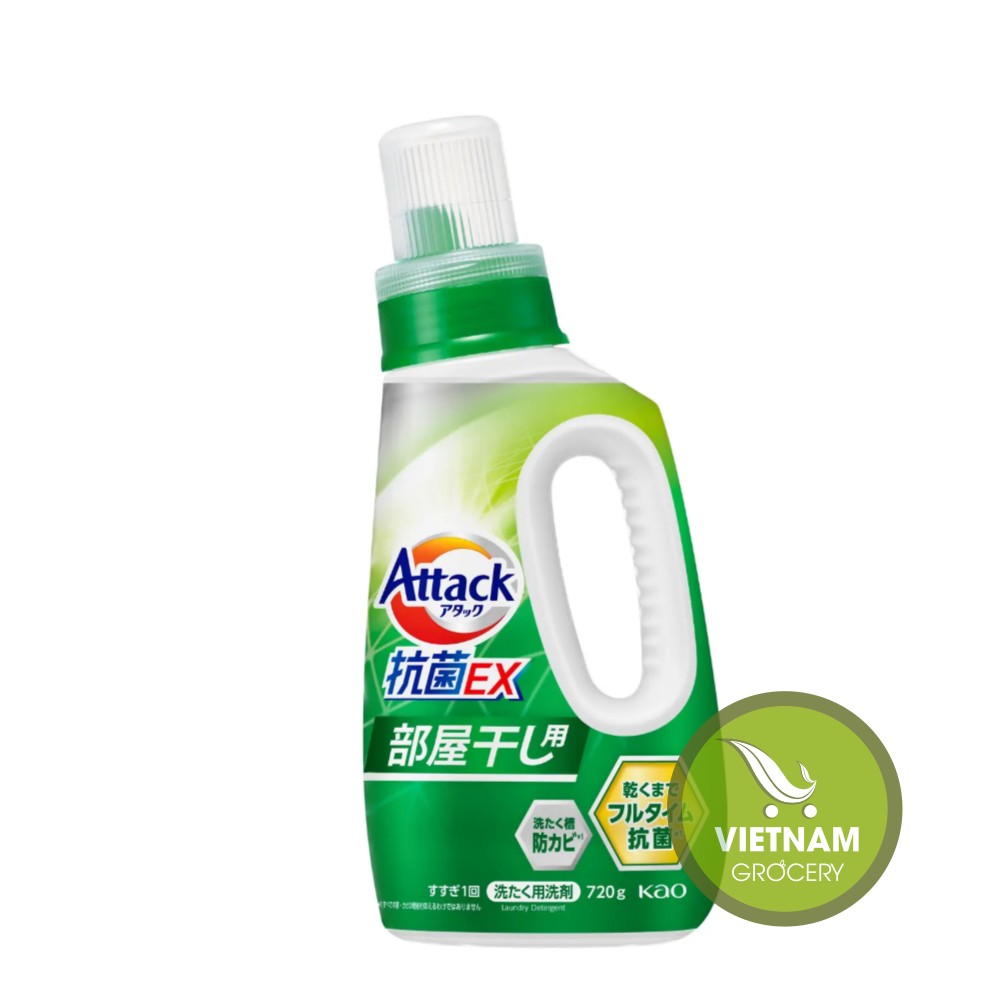 Kao Attack Laundry Detergent Antibacterial EX for Indoor Drying 720g